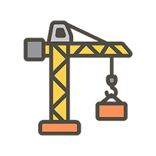 Crane icon representing layout building